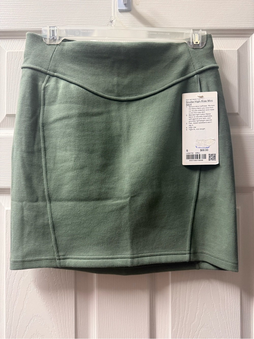 lululemon athletica Sage Green Scuba Mini Skirt